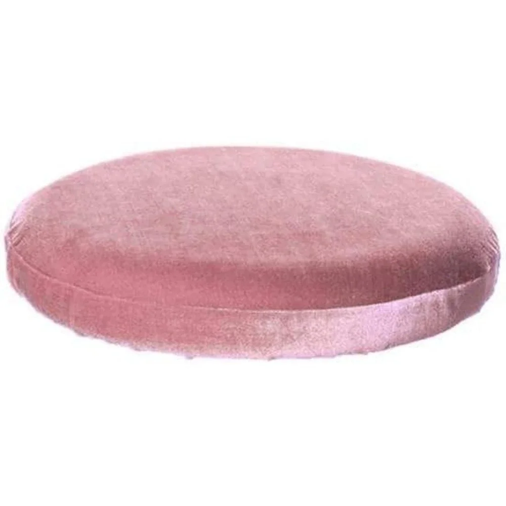 Pink Velvet Round Bar Stool Seat Covers Elastic Slipcovers Salon Office 2pc